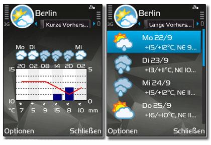 نرم افزار هواشناسی Foreca ForecaWeather v1.4.4